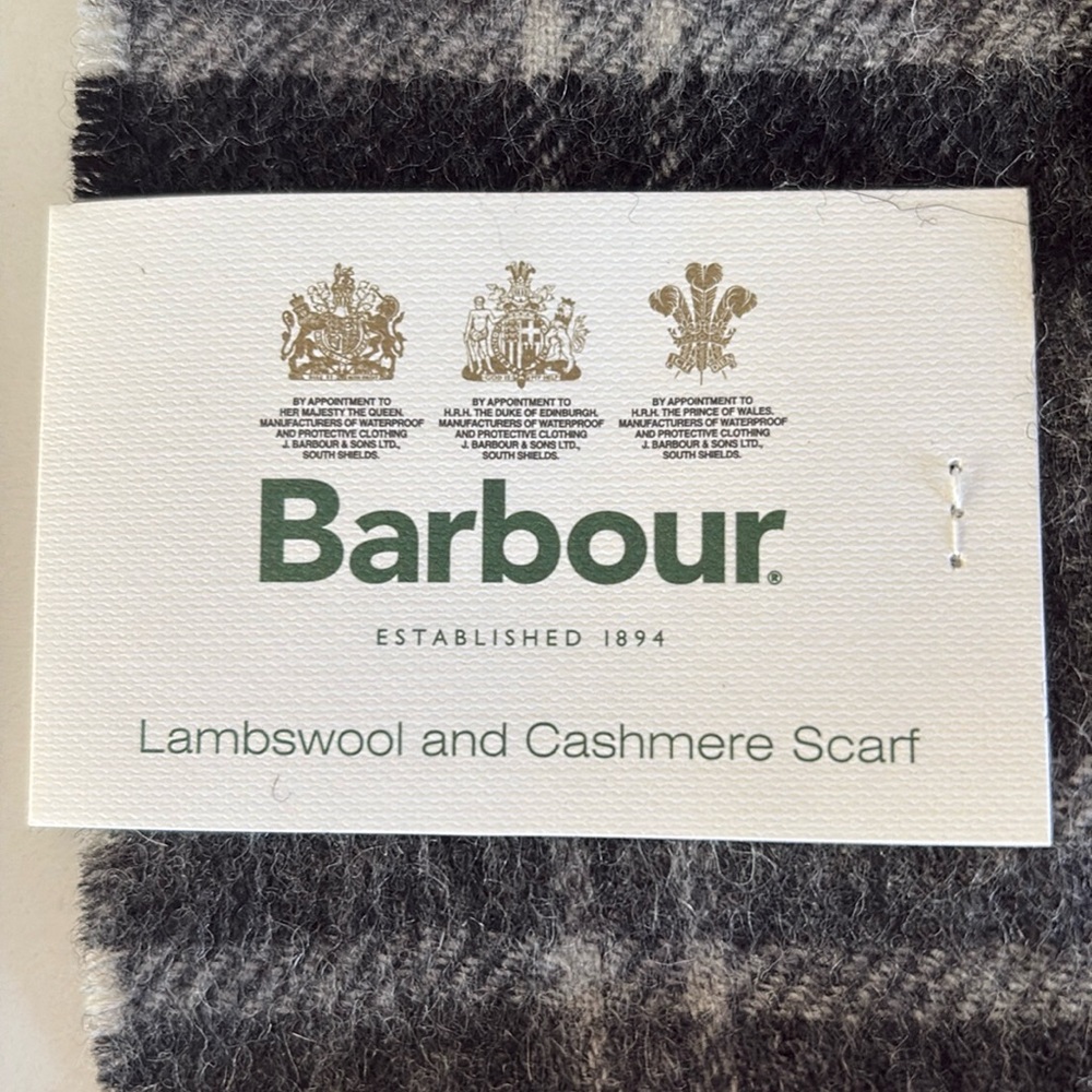 Barbour Tartan Scarf - Lambswool and Cashmere